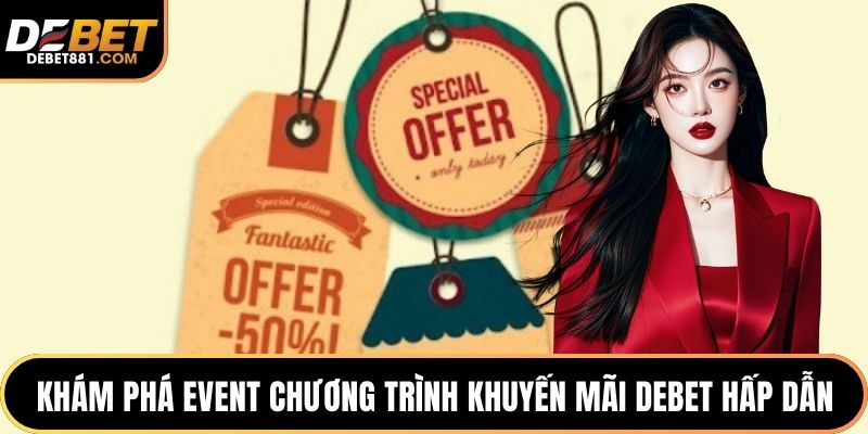 Khám phá event chương trình khuyến mãi DEBET hấp dẫn