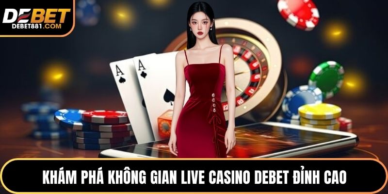 Khám phá không gian live casino DEBET đỉnh cao
