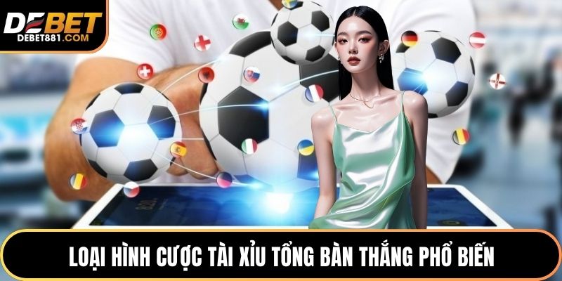 Loại hình cược tài xỉu tổng bàn thắng phổ biến