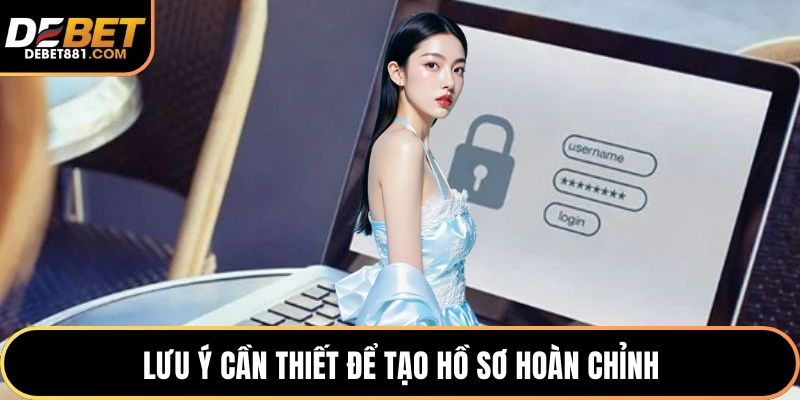 Lưu ý cần thiết để tạo hồ sơ hoàn chỉnh